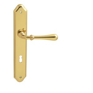 Kľučka na dvere FO - CARINA 2 ZLL - zlatá lesklá (L01) | MP-KOVANIA.sk