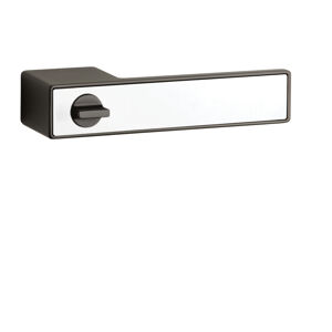 Kľučka na dvere ASG - HEDERA - RT s uzamykaním GRM/BIM - grafit matný/biela matná (GYM/WHITE) | MP-KOVANIA.sk