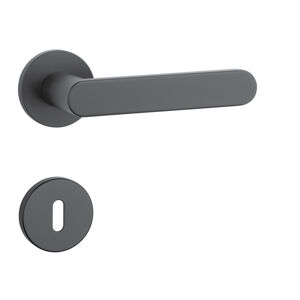 Kľučka na dvere AS - ALORA - R 7S CIM - čierna matná (BK) | MP-KOVANIA.sk