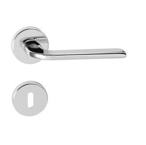 Kľučka na dvere UC - UNO - R CHL/NEM - chróm lesklý (MP22)/nerez matná | MP-KOVANIA.sk