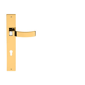 Kľučka na dvere LI - ELIOS CRYSTAL 1340 OZ/SW - Pozlátené (24 karátové zlato)/Swarovski krištál | MP-KOVANIA.sk