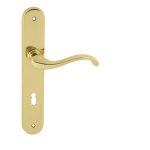 Kľučka na dvere FO - CAST ZLL - zlatá lesklá (L01) | MP-KOVANIA.sk