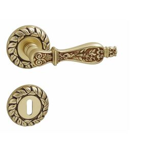 Kľučka na dvere FO - SIRACUSA - R ZLA - zlatá antik (017) | MP-KOVANIA.sk