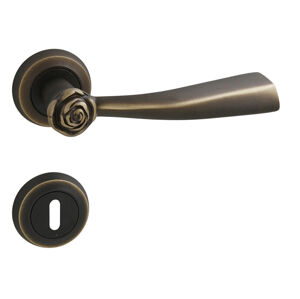 Kľučka na dvere LI - ROSE - R BRM - bronz matný (BM) | MP-KOVANIA.sk