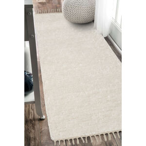 Ručne tkaný koberec - Béžový 70x200 cm